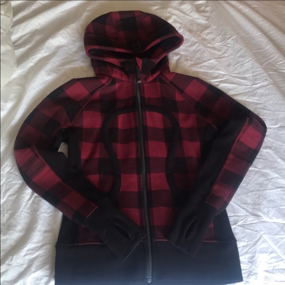 Lululemon Plaid Scuba Hoodie